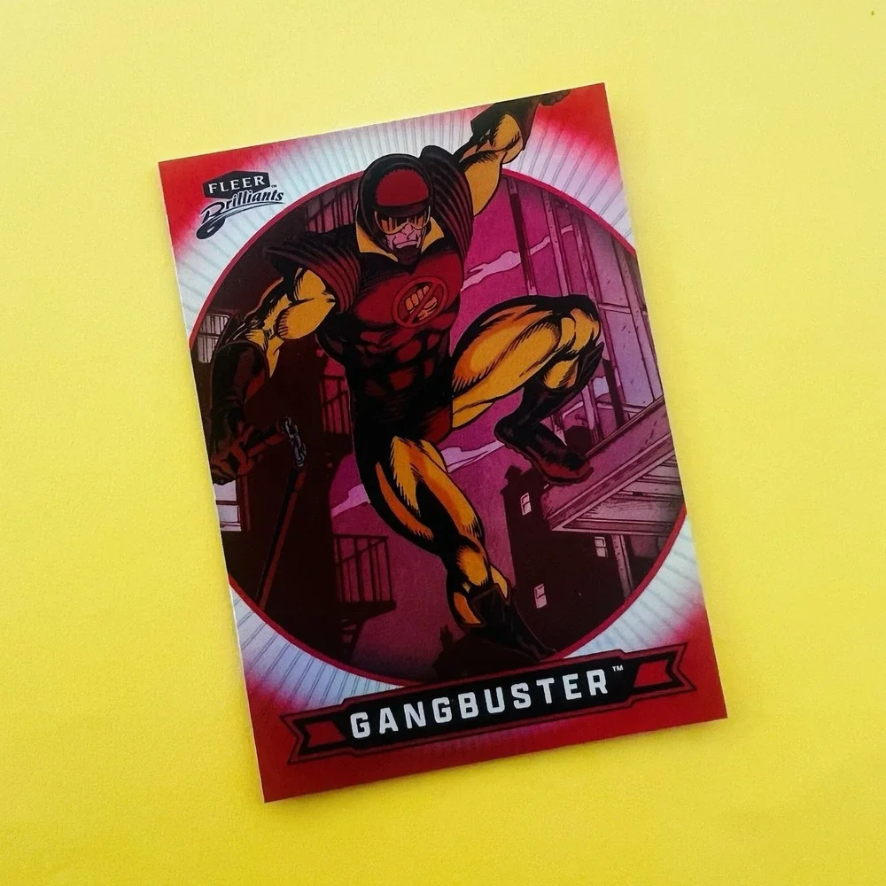 2025 Upper Deck Fleer Brilliants Superman Gangbuster Red Parallel #83‎ DC